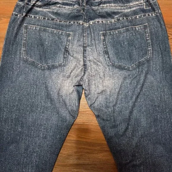 Denim print leggings - Picture 4 of 4